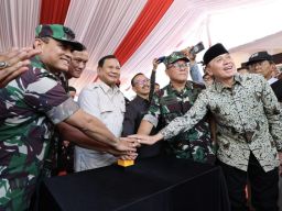 Menhan Prabowo Resmikan Lima Titik Sumber Air Bersih di Kuningan