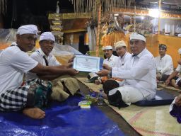 Bupati Tamba Apresiasi Krama Desa Adat Yeh Buah Gelar Karya Ngenteg Linggih