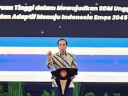 DI Kampus II Unesa, Jokowi Sebut BRIN Akan Jadi Orkestrator Penelitian Bersama Bappenas