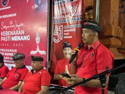 I Gusti Agung Putu Sutarja, Hadiri Acara Puncak HUT PDI Perjuangan ke 51 di Desa Adat Kerobokan