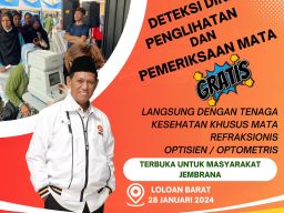 Habib Hud Muhammad Al Qadri Menggelar Pemeriksaan Mata Gratis untuk 160 Orang