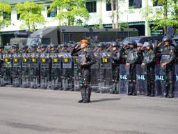 Mayjen TNI Rafael Granada Baay Menghadiri Apel Gelar Pasukan Pesiapan Pengamanan Pemilu