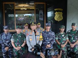 Pangdam Brawijaya Hadiri Apel Bulan Bakti TNI-Polri di Mapolda Jatim