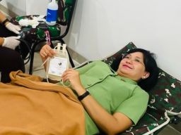 Gelaran Donor Darah Meriahkan HUT ke 78 Persit Kartika Chandra Kirana