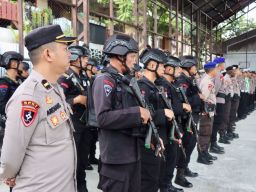 Polres Fakfak Kerahkan 80 Personel dalam Pemungutan Suara Ulang 2 TPS di Fakfak
