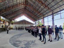 Polres Fakfak Terjunkan 113 Personil dalam Kampanye Terbuka Probowo-Gibran