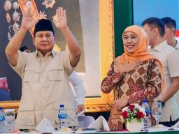Khofifah Indar Parawansa Silaturahmi Kebangsaan dengan Relawan Prabowo di Hambalang