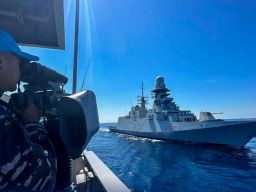 KRI Diponegoro-365 Latihan Bersama Kapal Perang NATO di Perairan Mediterania, Lebanon