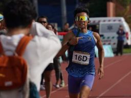 Relay Mix 400x4 di Lapangan THOR, Serda Bek Aulia Berada di Peringkat Pertama