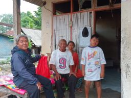 Newsyess Salurkan Bantuan Sembako, Harapan Baru Masa Depan Komang Nara Wibawa Putra