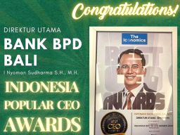 Bank BPD Bali Raih Penghargaan Best CEO atas Implementasi Fondasi Digital Culture dan Penguatan SDM