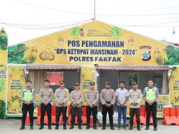 Waka Polres Fakfak Melaksanakan Pengecekan Pos Pelayanan dan Pengamanan