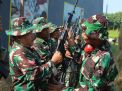 Kodim Surabaya Utara Latihan Menembak Senjata Ringan dengan SS1-V1 dan P1 Pindad