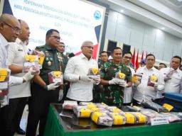 BNN Terima 21,2 Kilogram Sabu Hasil Operasi Satgas Pamtas RI-Malaysia