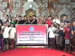 Deklarasi Masyarakat Desa Temesi Mendukung Peraturan Bupati Gianyar No. 76 Tahun 2023