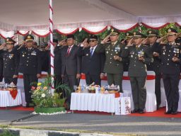 Bupati Tamba Hadiri Apel Peringatan HUT Bhayangkara ke-78