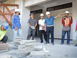 Bupati Tamba Puas Progress  pembangunan Pasar Umum Negara Sesuai Harapan 