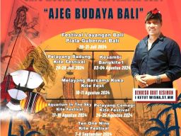 Ajeg Budaya Bali Festival Layangan Bali di Segara Padanggalak Desa Adat Kesiman