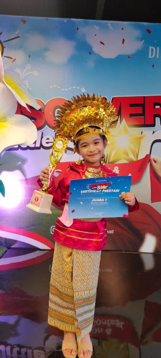 Ni Made Anindita Maheswari Raih Juara 1 Lomba Fotogenik Discovery Little Stars 2024