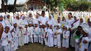 Anak Raudhatul Athfal se-Jembrana Ikuti Simulasi Manasik Haji