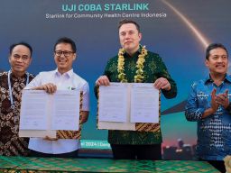 Elon Musk Hadir Langsung pada Pengujian Starlink di Puskesmas Terpencil Denpasar, Hasilnya Fantastis