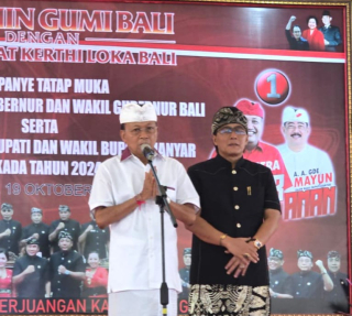 Kampanye Tatap Muka Koster-Giri di Wantilan Pura Samuan Tiga, Fokus pada Pembangunan Bali Berkelanjutan