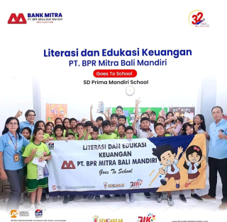 PT. BPR Mitra Bali Mandiri Giatkan Literasi Keuangan Goes to School di SD Prima Mandiri Batubulan