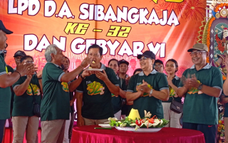 Perayaan HUT ke32 dan Gebyar Ke 6 LPD Desa Adat Sibangkaja Jalan Sehat Meriah, Hadiah Menarik