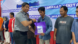 Berikan Bantuan Sosial, Wujud Lapas Kotabaru Dukung Program Akselerasi Menteri Imigrasi dan Pemasyarakatan