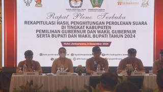 Pilbup Jembrana berjalan lancar, KPU Jembrana tetapkan hasil perolehan suara pilkada