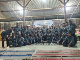 Bimtek Jurnalis Dewan Surabaya Tetap Khidmat di Tengah Hujan Lebat.