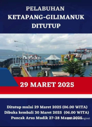 Info Mudik Lebaran: Aturan Penyebrangan di Pelabuhan Gilimanuk dan Ketapang