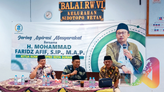 Ketua Komisi B Serap Aspirasi Warga,Surabaya Harus Bebas dari Banjir dan Kegelapan