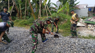 TMMD Kodim 0508 Depok Bangun Jalan, Drainase, dan Sumur Bor untuk Warga Cimanggis