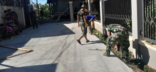 TMMD ke-124 Kodim 0508 Depok Hari ke-20, Semangat Satgas Tak Pernah Padam di Harjamukti