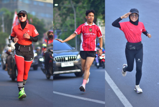 Nuansa Merah Putih di Basra Loop, Pelari Tunjukkan Identitas Nasional Melalui Jersey