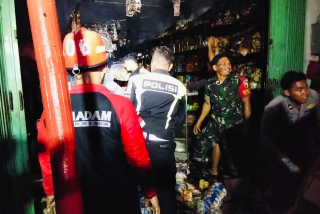 Kebakaran Ruko di Ngantru Trenggalek, Kerugian Material Mencapai Rp900 Juta