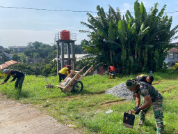 TMMD Ke-127 Kodim 0508/Depok Masuki H+2, Pengerasan Jalan Capai 23 Persen*