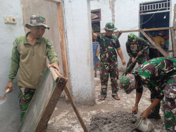 TMMD Ke-127 Kodim 0508/Depok Genjot Bedah Rumah Warga di Sukamaju