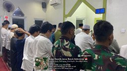 Satgas TMMD Perkuat Silaturahmi Lewat Tarawih Bersama