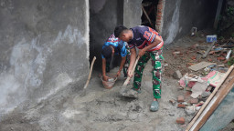 H+12 TMMD Ke-127, Cuaca Mendung Tak Surutkan Semangat Satgas dan Warga