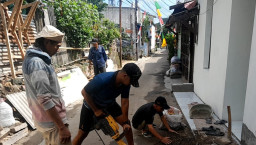 Progres TMMD Ke-127 di Depok Capai Tahap Akhir, Pembangunan Rumah Warga Hampir Rampung