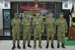 Danrem 051/Wkt Pimpin Sertijab Dua Dandim di Depok