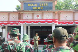 Dansatgas Pimpin Apel Pagi Personel Satgas TMMD KE 128 Kodim 0718/Pati