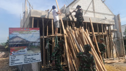 Pengerjaan RTLH Nurul Huda Dikebut, Satgas TMMD Targetkan Rampung Sebelum Penutupan