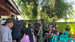 Potret Humanis Satgas TMMD di Tengah Kebersamaan Warga Desa Godo