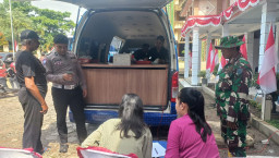 Satlantas Polresta Pati Hadirkan SIM Keliling di Lokasi TMMD 128, Permudah Warga Perpanjang SIM dan STNK