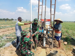 Satgas TMMD Reguler 128 Kodim Pati Genjot Pembangunan Sumur Bor di Desa Godo
