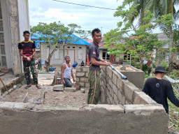 Masyarakat Senang Tak Lagi Berwudhu di Rumah, Satgas TMMD Bangun Manunggal Air di Masjid Desa Umbele Lama 