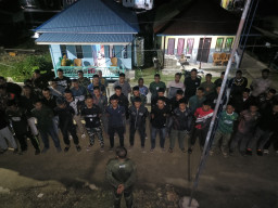Dan SSK TMMD Pimpin Apel Malam, Pastikan Kesiapan dan Kondisi Personel Satgas